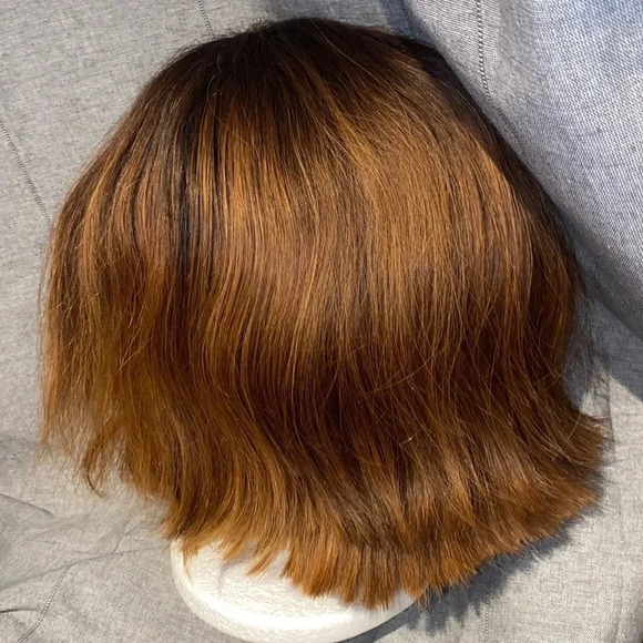 Brunnete Ombré  Lace front bob cut wig - Picture 4 of 11